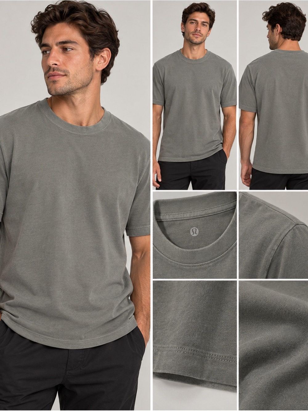 lululemon athletica Men’s Short Sleeve Crew Tee in Grey